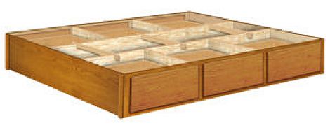 9H Oak 6 Drawer Pedestal