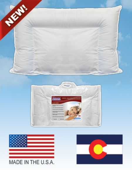 Luxury Support Angel Silk Crescent Pillow