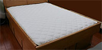 Poly Cotton Quilted Mattress Pad Waterbed
