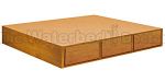 12" Oak 6 Drawer Pedestal
