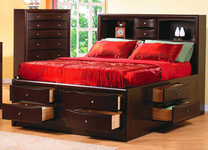 Prescot Flotation Bed Beds, Chambers Dual Storage Queen Bed